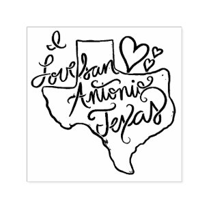 Ich liebe San Antonio Texas Permastempel
