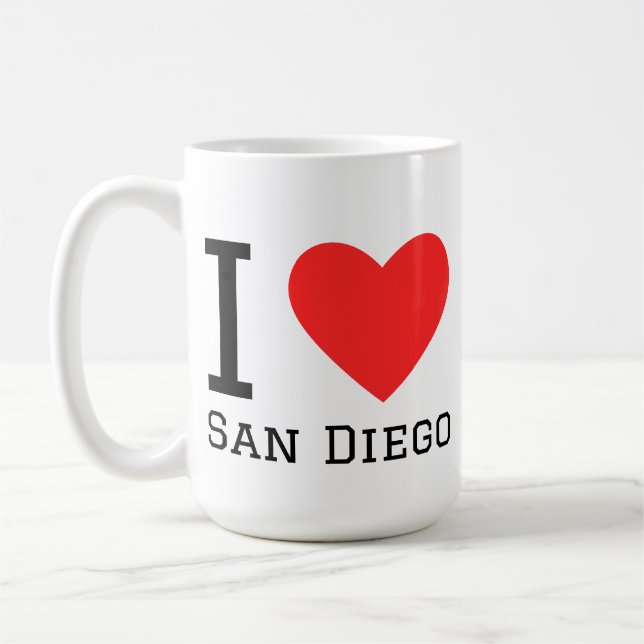 Ich liebe San Diego  Kaffeetasse (Links)