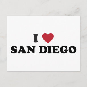 Ich liebe San Diego Kalifornien Postkarte