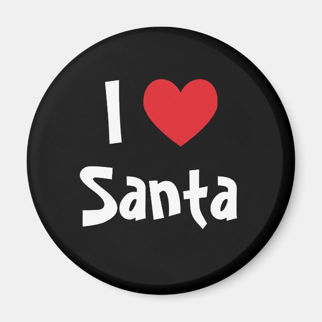 Ich liebe Santa Magnet (Vorne)