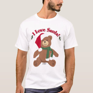 Ich liebe Santa! Weihnachts-Teddybär T-Shirt