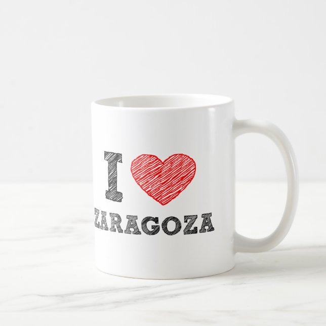 Ich-Liebe-Saragossa Kaffeetasse (Rechts)