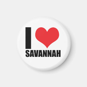 Ich liebe Savannah Magnet
