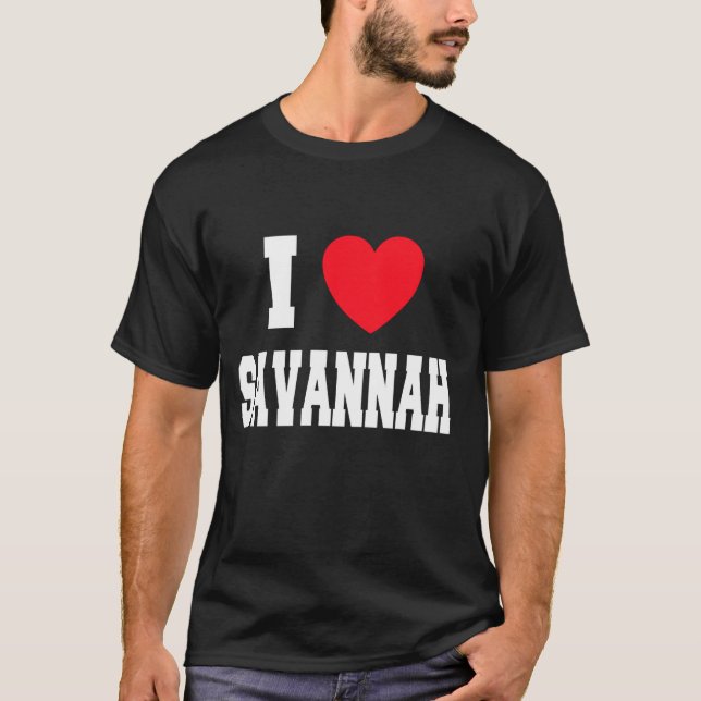 Ich liebe Savannah T-Shirt (Vorderseite)