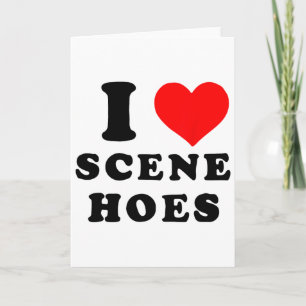 Ich liebe Scene Hoes lustige Weihnachten Xmas Urla Karte