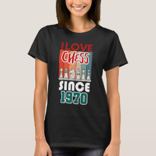 Ich Liebe Schach seit 1970 T-Shirt