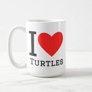 Ich liebe Schildkröten Kaffeetasse