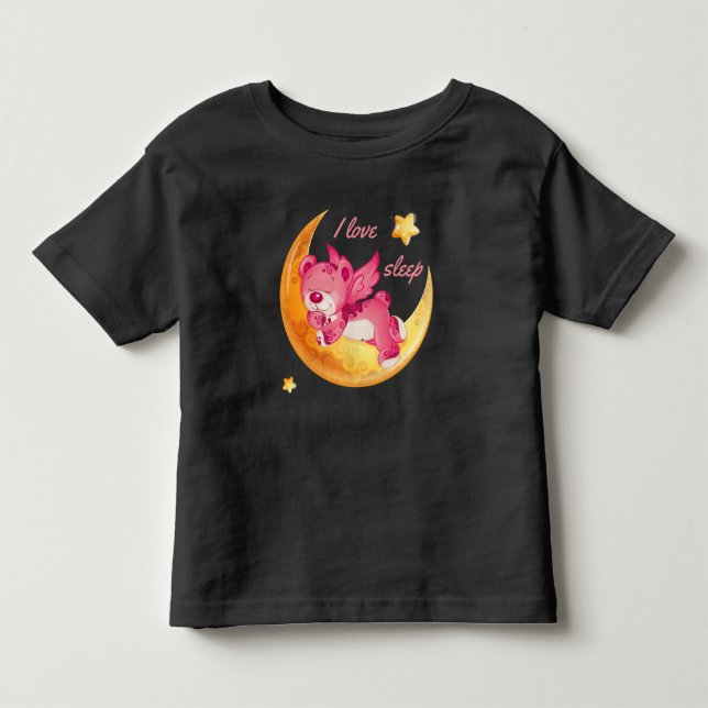Ich Liebe schlafe T - Shirt (Vorderseite)