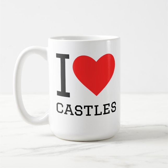 Ich liebe Schlösser  Kaffeetasse (Links)