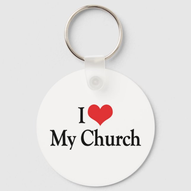 Ich Liebe Schlüsselanhänger meiner Kirche (Vorderseite)