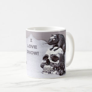 Ich Liebe Schnee! Rattenrudel Kaffeetasse
