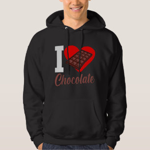 Ich liebe Schokolade Lustige Schokoladenliebhaber Hoodie