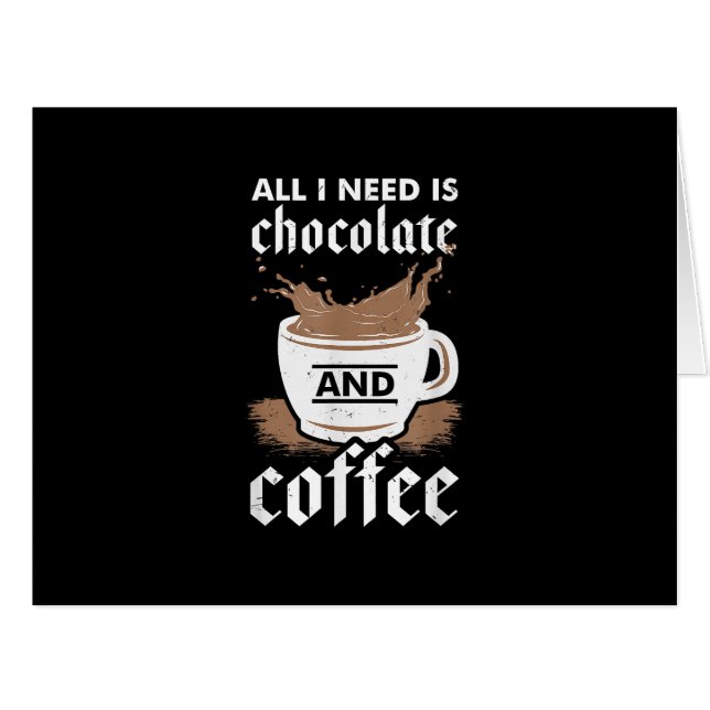 Ich Liebe Schokolade und Kaffee (Vorderseite (Horizontal))