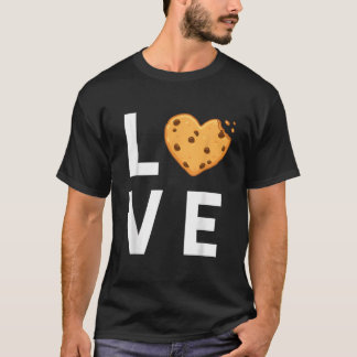 Ich liebe Schokoladenkekse mit Schokoladenstückche T-Shirt