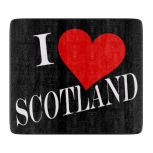 Ich liebe Schottland wt cbt Schneidebrett