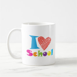 Ich Liebe Schule. Zurück zum Cartoon des Abschluss Kaffeetasse