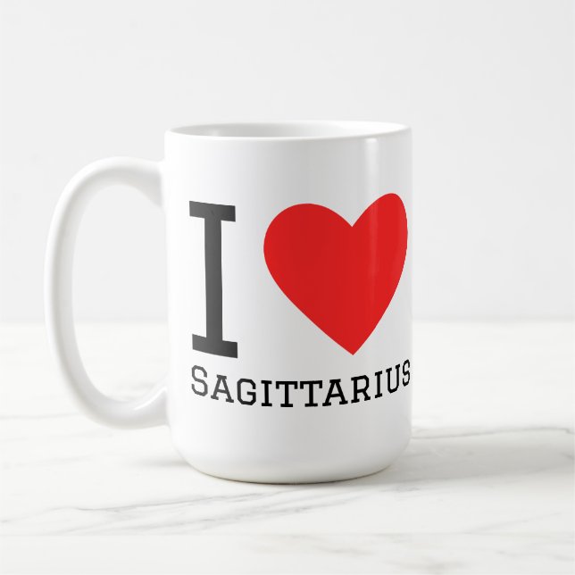 Ich liebe Schütze  Kaffeetasse (Links)
