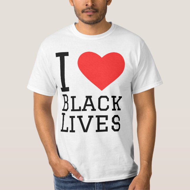 Ich Liebe schwarze Leben T-Shirt (Vorderseite)