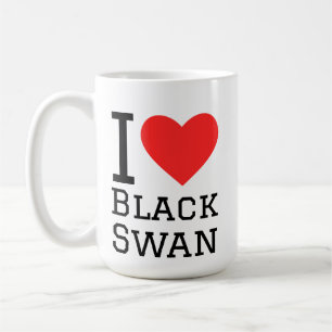Ich liebe schwarzen Schwan Kaffeetasse