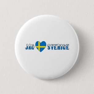 Ich Liebe Schweden Button