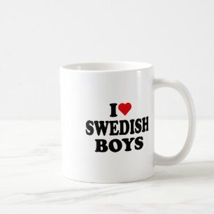Ich liebe schwedische Jungen Ich Herz schwedische Kaffeetasse