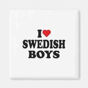 Ich liebe schwedische Jungen Ich liebe schwedische Magnet