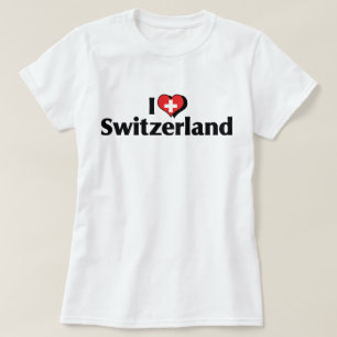 Ich liebe Schweiz Flagge Shirt
