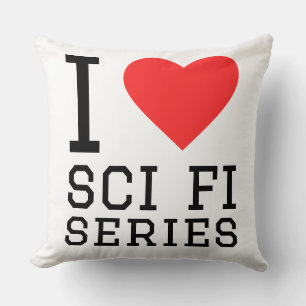 Ich liebe Sci-Fi-Serien Kissen