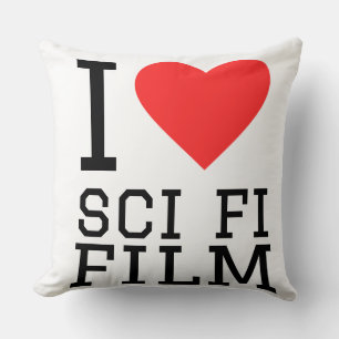 Ich liebe Science-Fiction-Filme  Kissen