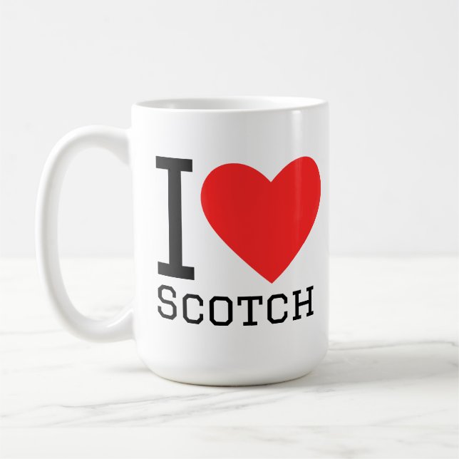 Ich liebe Scotch  Kaffeetasse (Links)