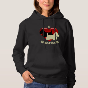 Ich liebe Scottish Terrier, Schwarz & Wheaten Hoodie