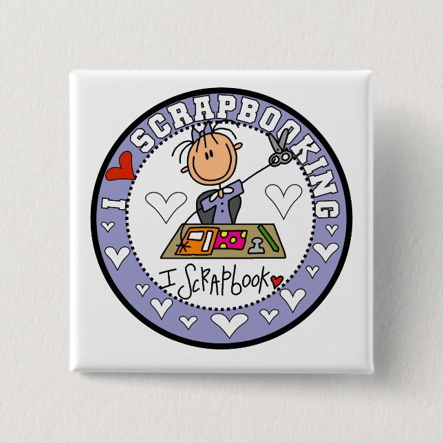 Ich liebe Scrapbooking Button (Vorderseite)