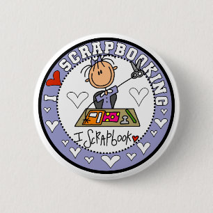 Ich liebe Scrapbooking Button