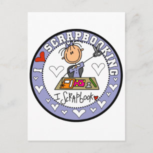 Ich liebe Scrapbooking T-Shirts und Geschenke Postkarte