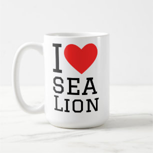 Ich liebe Seelöwen Kaffeetasse