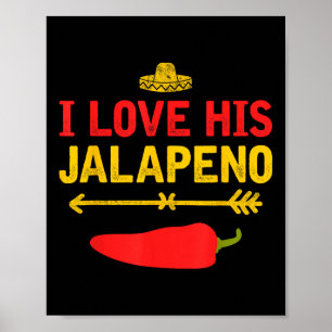 Ich Liebe sein Jalapeno Matching Couple Cinco De M Poster