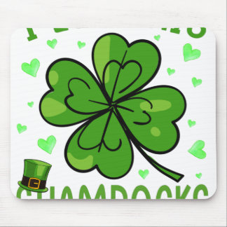 Ich Liebe seine Kleeblätter St. Patrick's Day Mousepad