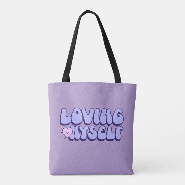 Ich liebe selbst die Liebe Tasche (Rückseite)