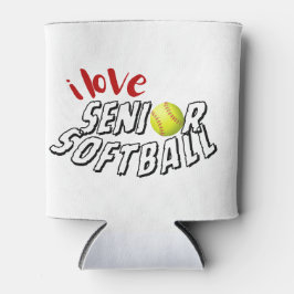 Ich liebe Senior-Softball-Kannenkühler Dosenkühler