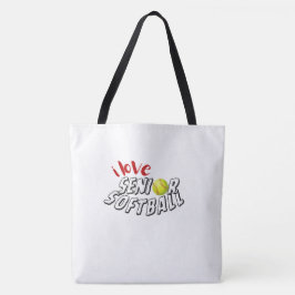 Ich liebe Senior-Softball-Tasche Tasche