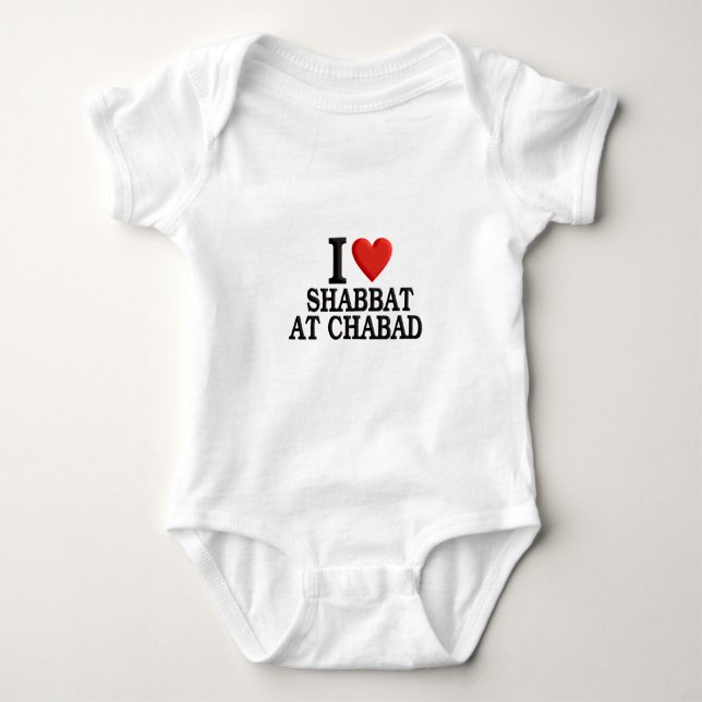 Ich Liebe Shabbat in Chabad Baby Strampler (Vorderseite)