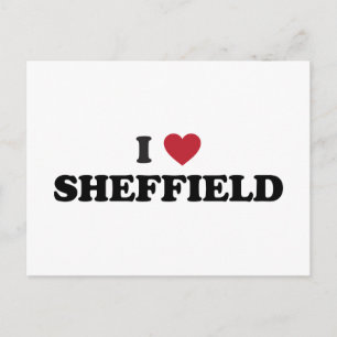 Ich liebe Sheffield Großbritannien Postkarte