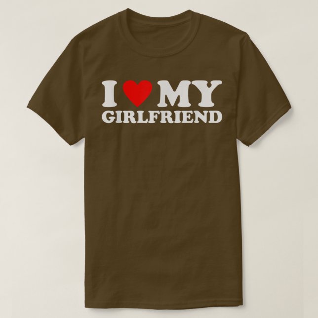 Ich Liebe Shirt meiner Freundin, ich höre die mein (Design vorne)