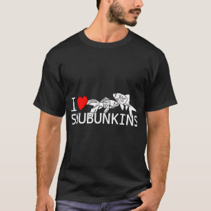 Ich liebe Shubunkin Goldfische Fancy Goldfische Aq T-Shirt