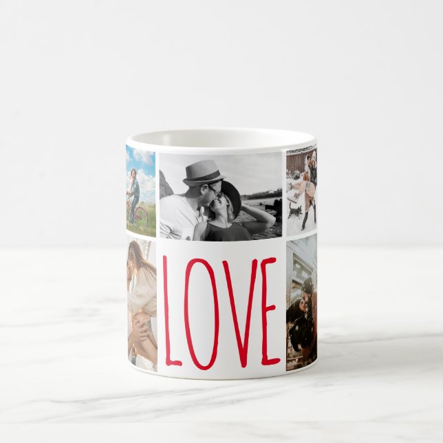 Ich Liebe Sie 9 Foto Collage I Liebe meine Freundi Kaffeetasse (Mittel)