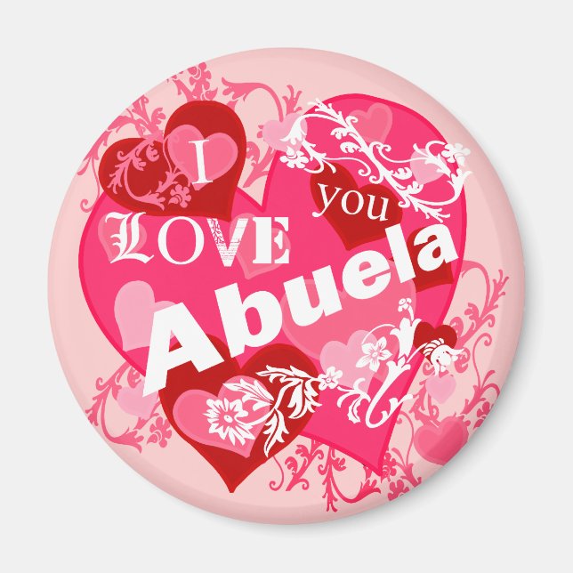 Ich Liebe Sie Abuela Magnet (Vorne)