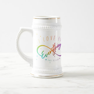 Ich Liebe Sie alles & darüber (Liebe Tasse) Bierglas