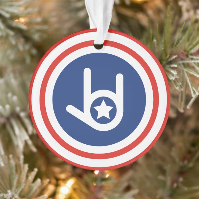 "Ich Liebe Sie Amerika" Ornament (Baum)