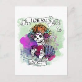 Ich Liebe Sie auch wenn ich die - Te amo mi amo Le Postkarte