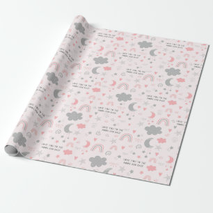 Ich Liebe Sie auf den Mond und zurück Wrapping Pa Geschenkpapier
